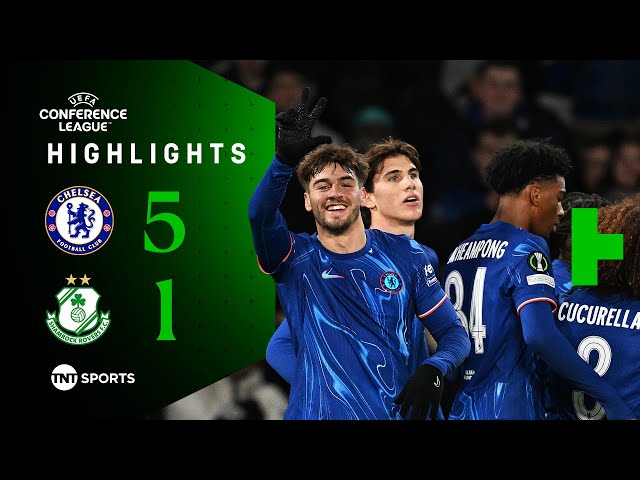 Hat-trick Hero Guiu 🥳 | Chelsea 5-1 Shamrock Rovers | UEFA Europa Conference League Highlights