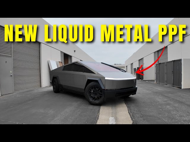 New Cybertruck Wrap! Liquid Metal Paint Protection Film (PPF)