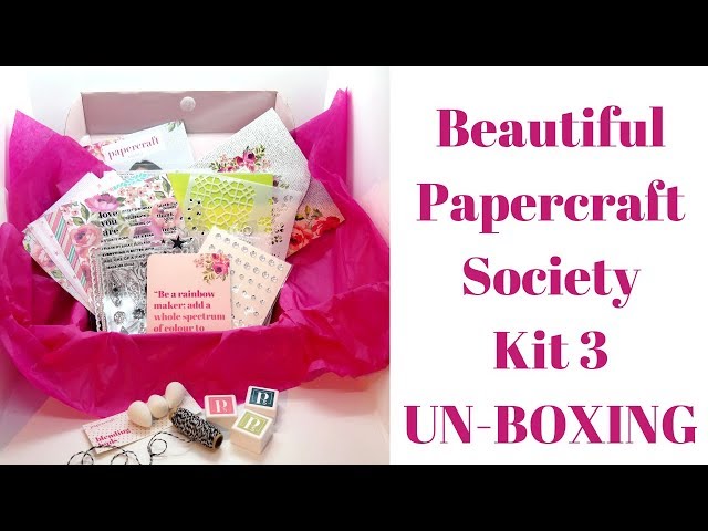 Beautiful Papercraft Society Kit 3 UN-BOXING Bright Rosa