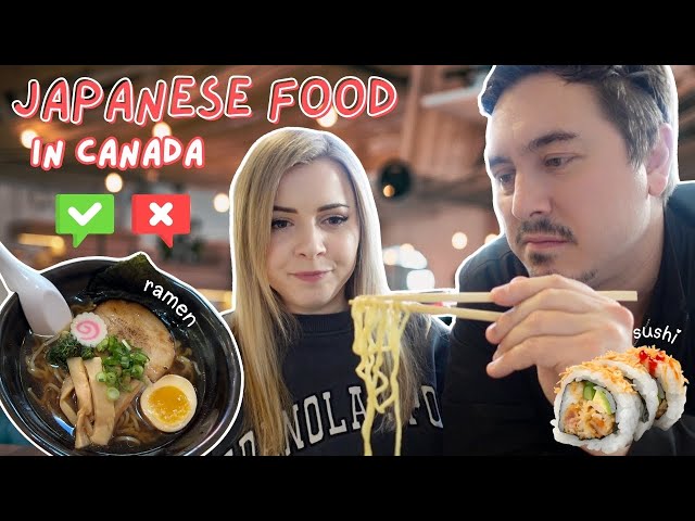 We Tried Japanese Food in Canada 😅🍜🇨🇦 ft. @AbroadinJapan