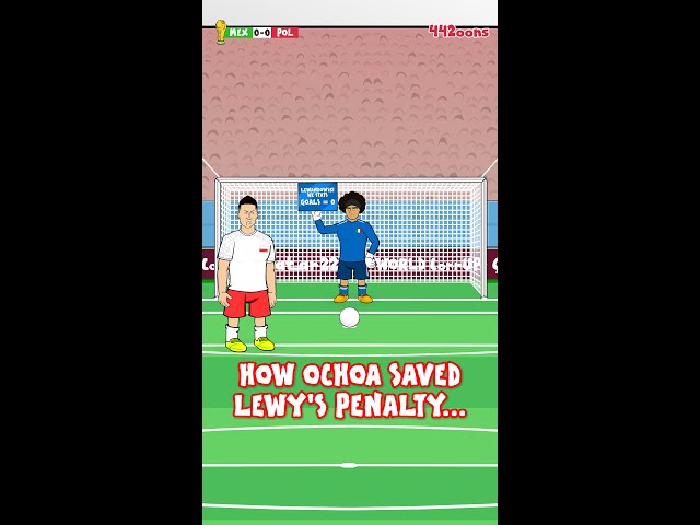 How Ochoa saved Lewandowski’s penalty… #shortsfifaworldcup #worldcup #worldcup2022 #ochoa