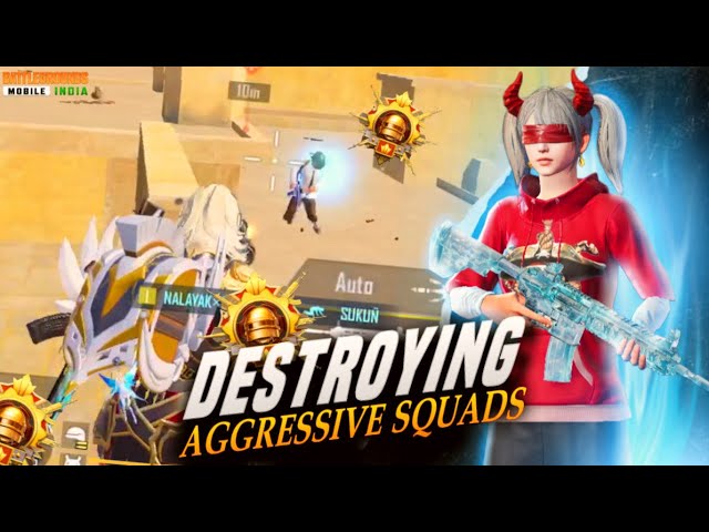 DESTROYING AGGRESSIVE SQUADS IN BGMI 🤯|| BGMI 1vs4 CLUTCHES ⚡️⚡️|| NALAYAK GAMING 💥