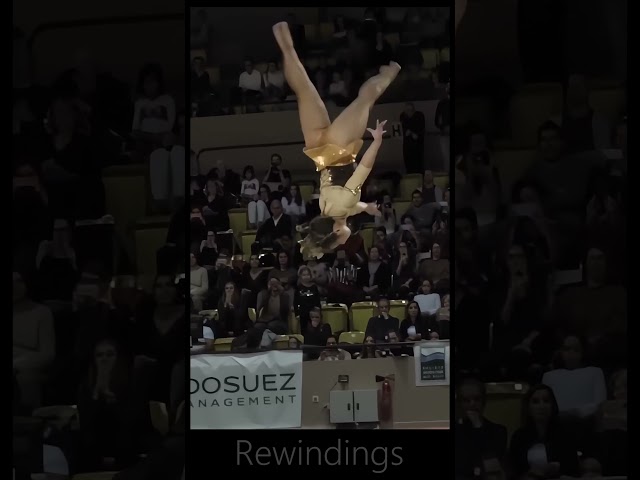 Katelyn Ohashi Monaco Floor Routine Princess Grace International Gymnastics Gala Golden   Rewinding