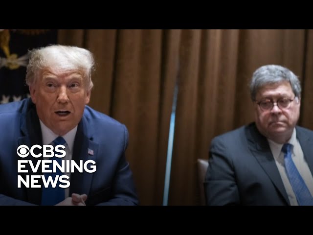 Barr under fire after contradicting Trump's 2020 election fraud claims