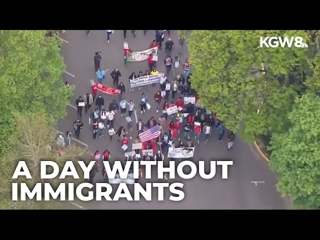 Immigrants across US hold day of protest in response to Trump's immigration policies