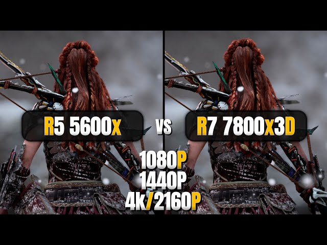 AMD Ryzen 5 5600x vs Ryzen 7 7800x3D - 1080p, 1440p, 4K - Ultimate Comparison - 4070 Ti Super