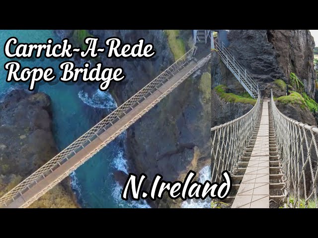 Carrick-A-Rede Rope bridge, Northern Ireland  #manjaprackaran #irishmallu #ropebridge #rockyisland