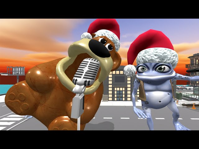 Freddy Fazbear sings meme Crazy Frog Last Christmas 360 VR Video