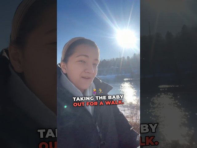 Taking Babies for Walks in Norway during winters #norway #shortvideo #trending #winter