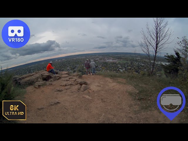 Grandad Bluff - Walking toward the edge (VR180, Calf camera)