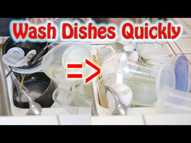 Wash Dishes Quickly: Pyramid Method