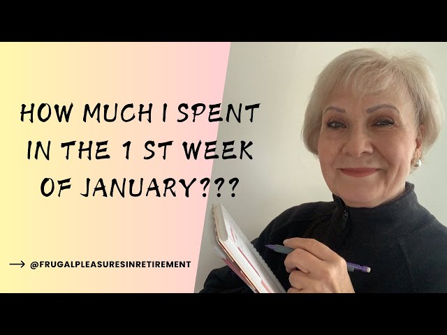 How Much I  Spent in the 1st Week of January 2025. Zero spent on Groceries.