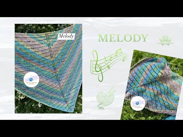 Melody Shawl - návod na pletenú šatku od #martinasupovadesign