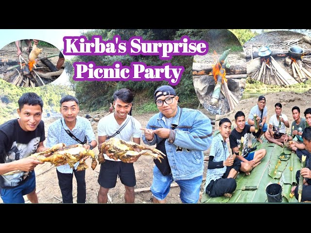 Kirba's Surprise Picnic Party 🕺❤️ || Picnic Party || mizoram Rural area near Bangladesh Border ||