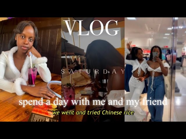 My friend and I love things so we went to try Chinese rice || VLOG