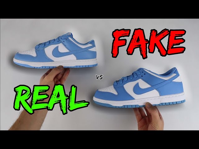 REAL VS FAKE! NIKE DUNK LOW UNC COMPARISON!