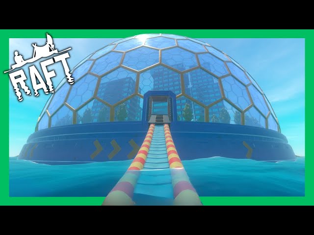 I found a city in a Giant dome!! - Raft EP19