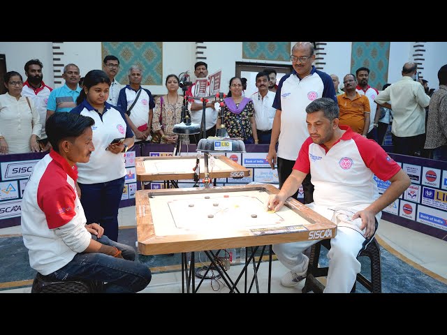 MCA Live Carrom :  SF-1 : Zaheer Pasha (Karnataka) vs Yogesh Dhongade (Maha)