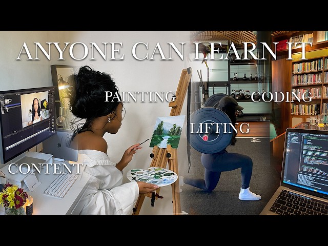 how to learn ANYTHING FAST (its not natural ability) | coding, editing, painting etc 🧠✨