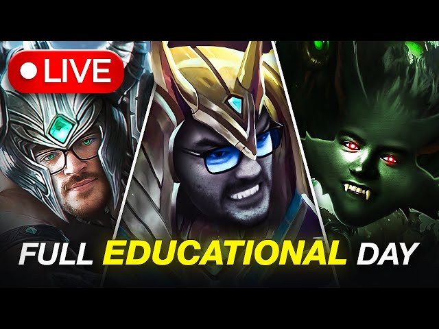 EDUCATIONAL WARWICK/NASUS/TRYNDAMERE GAMES TODAY - Strreaming Live on youtube day 2!