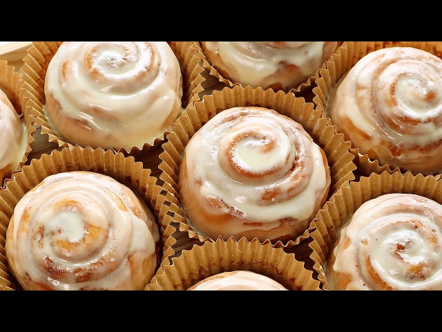 Cinnamon is the best in fall! Super soft and moist cinnamon rolls best recipe☕ (hand-kneaded)