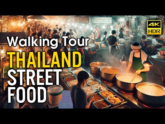 BEST THAI STREET FOOD MARKETS | 4K Thailand Walking Tour