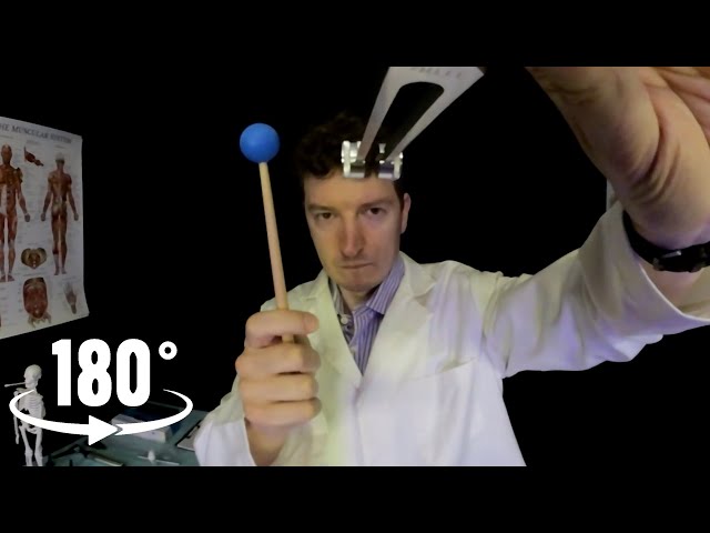 ASMR VR180 | Ear Inspection and Hearing Test 👂with Otoscope, Tuning Forks