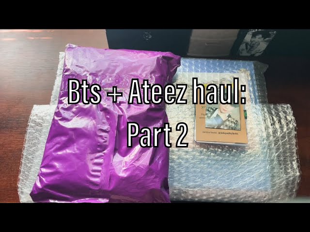 Bts + Ateez Haul: Part 2// getting some of my sought out PCs and some signed albums 🫶🏼