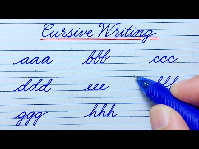 Cursive Writing Practice | Cursive Writing a to z | Cursive Small Letters abcd | Cursive Handwriting