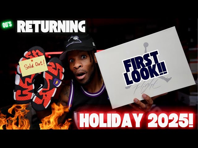 WHOA!! THEY'RE RETURNING HOLIDAY 2025 OG'S WILL LOVE THIS! 2025 FIRST LOOKS & SNEAKER LEAKS