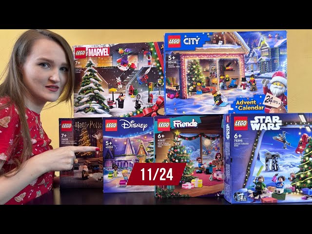 LEGO ADVENT CALENDARS: HARRY POTTER, CITY, FRIENDS, DISNEY, STAR WARS, MARVEL UNBOXING 11/2024