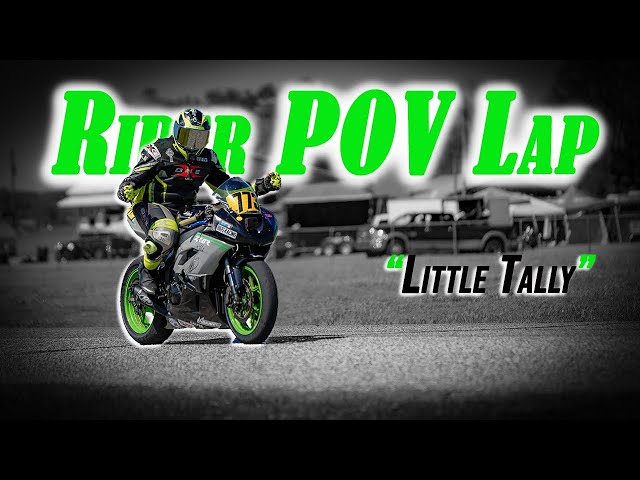 MOTOCYCLE LAP REALISTIC POV of Talladega GP | Kawasaki ZX6R Roadracing