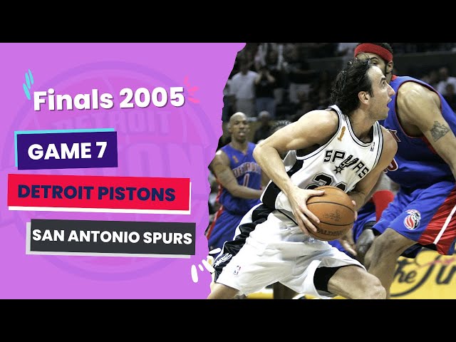 Detroit Pistons vs. San Antonio Spurs, NBA Finals G7, Full Game, June 23, 2005