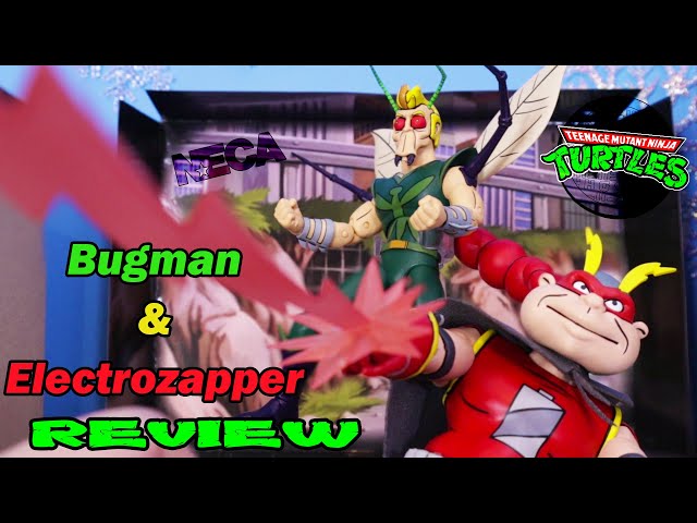 NECA TMNT BUGMAN AND ELECTROZAPPER Action Figure Review