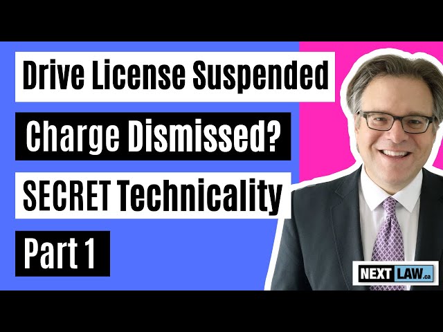 Drive Suspended License - Charge Dismissed Secret (2024) - Part 1 of 2