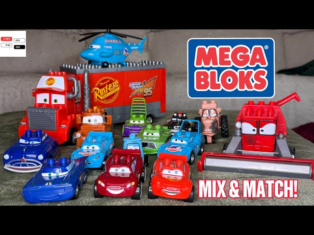 Cars Lightning McQueen Mix & Match Mega Blocks Play Set Collection