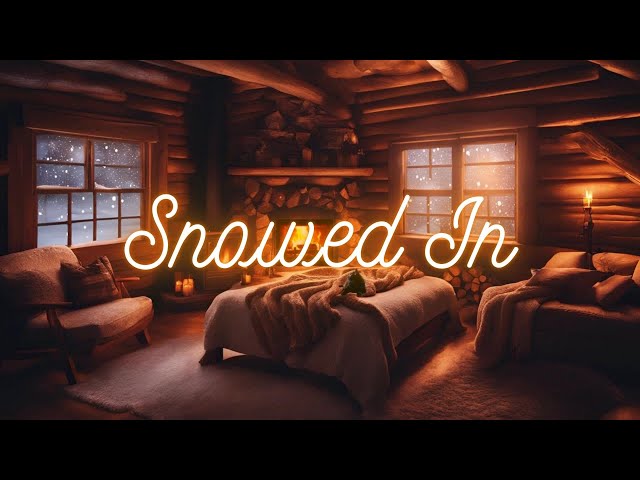 Winter Ambience 🌨️❄️ Cozy by the Fire in Your Cabin During a Blizzard | Calming Sleepy Lofi Mix