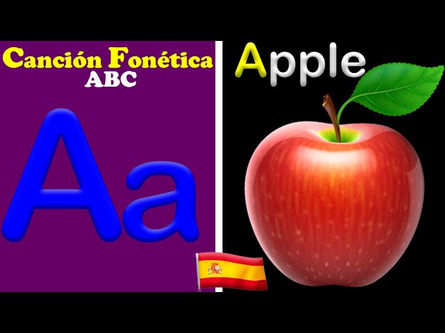 Canción Fonética ABC - Video de Aprendizaje para Niños A es para Apple a a Apple, B es para Baby