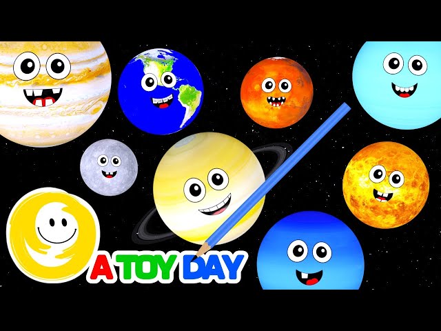 Planets for Babies 🪐🌎🔴 | Planets Mercury Venus Earth Mars Jupiter Saturn Uranus Neptune #atoyday