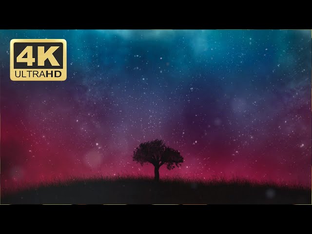 Motion Graphics Background Video Loop - Single Tree Animation 4K - Download Free Footage