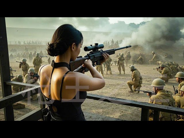 【Anti-Japanese Movie】A female bandit armed with a 98K rifle picked off Japanese soldiers one by one.