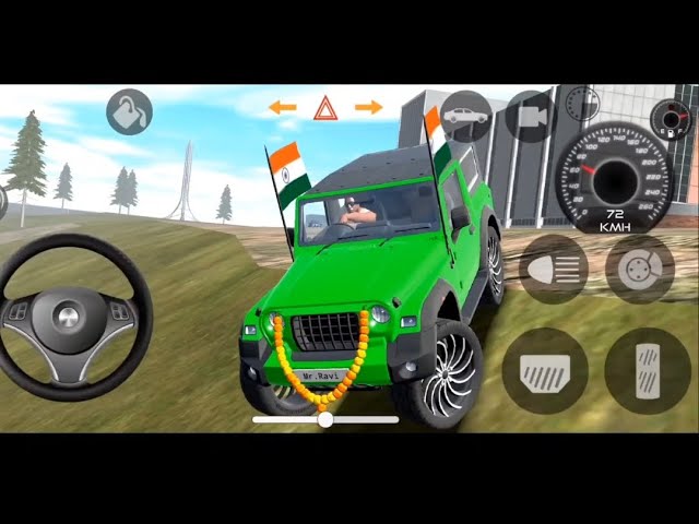 Dollar (Song) Modified 😈 Mahindra yellow Thar || Indian Car Simulator 3D || Car Game @Mr.ravigaming