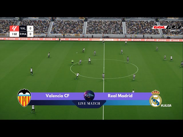 🔴Valencia CF vs Real Madrid | Spanish La Liga Matches 24-25 | Football Life 2025