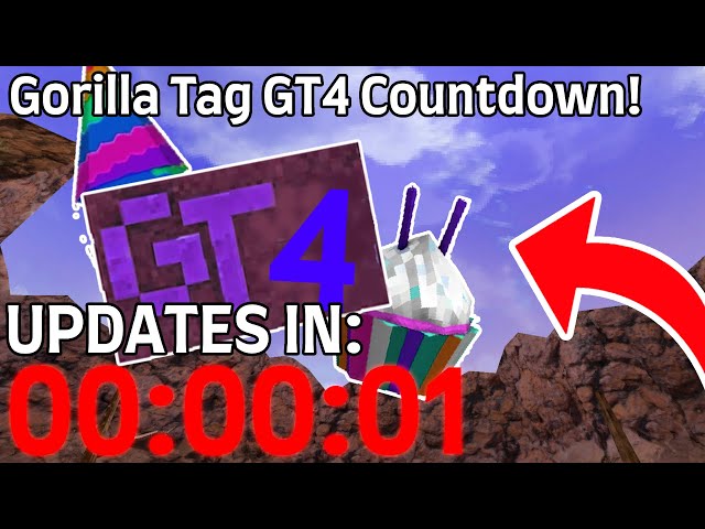 🔴 Gorilla Tag 4TH Annivesry UPDATE Countdown LIVE! GT4/Valentines Flashback Update! 🔴