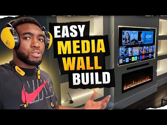 FULL Media wall build + How much I charged !!!!