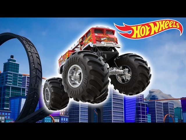 Hot Wheels Monster Trucks Heat Up on the Hottest Courses! 🔥🚒 - Monster Truck Videos for Kids