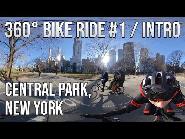 👋🚴‍♂️💨☀️ Personal Intro & 360° Bike Ride #1! – Central Park, New York – 2019-03-23 – 8℃ / 47℉