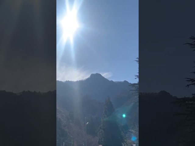 The rays snd the mountain/ #satisfying #asmr #shorts #travel #yearofyou