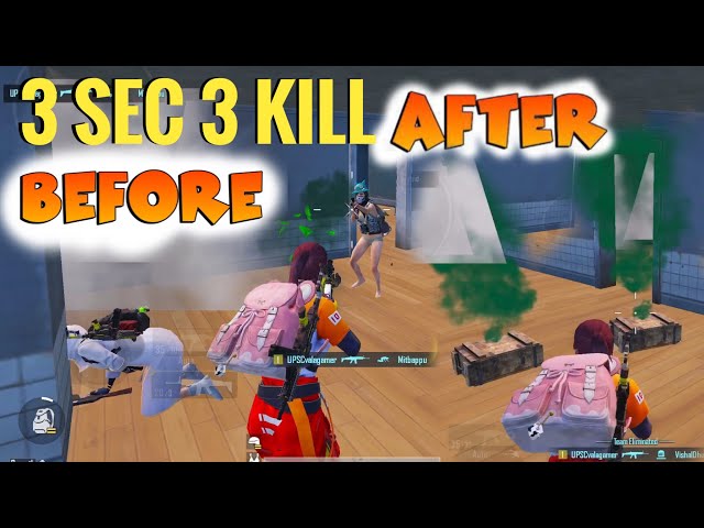 3 sec 3 kill ￼￼, mera to dil muh mai aa gaya tha 🤯| battle grounds mobile India