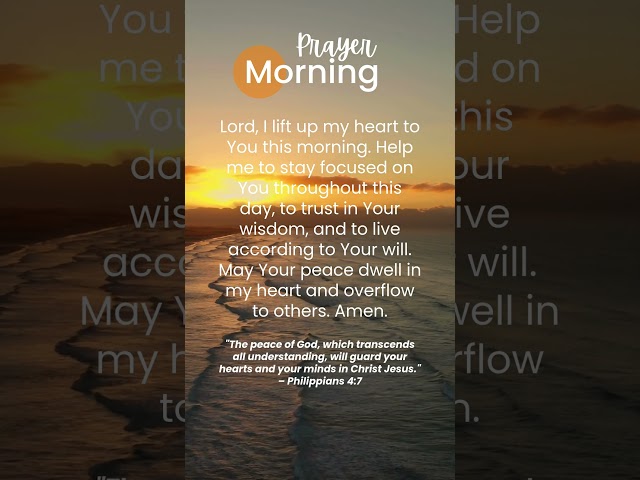 Powerful Morning Prayer #shorts #prayer #bibleverse